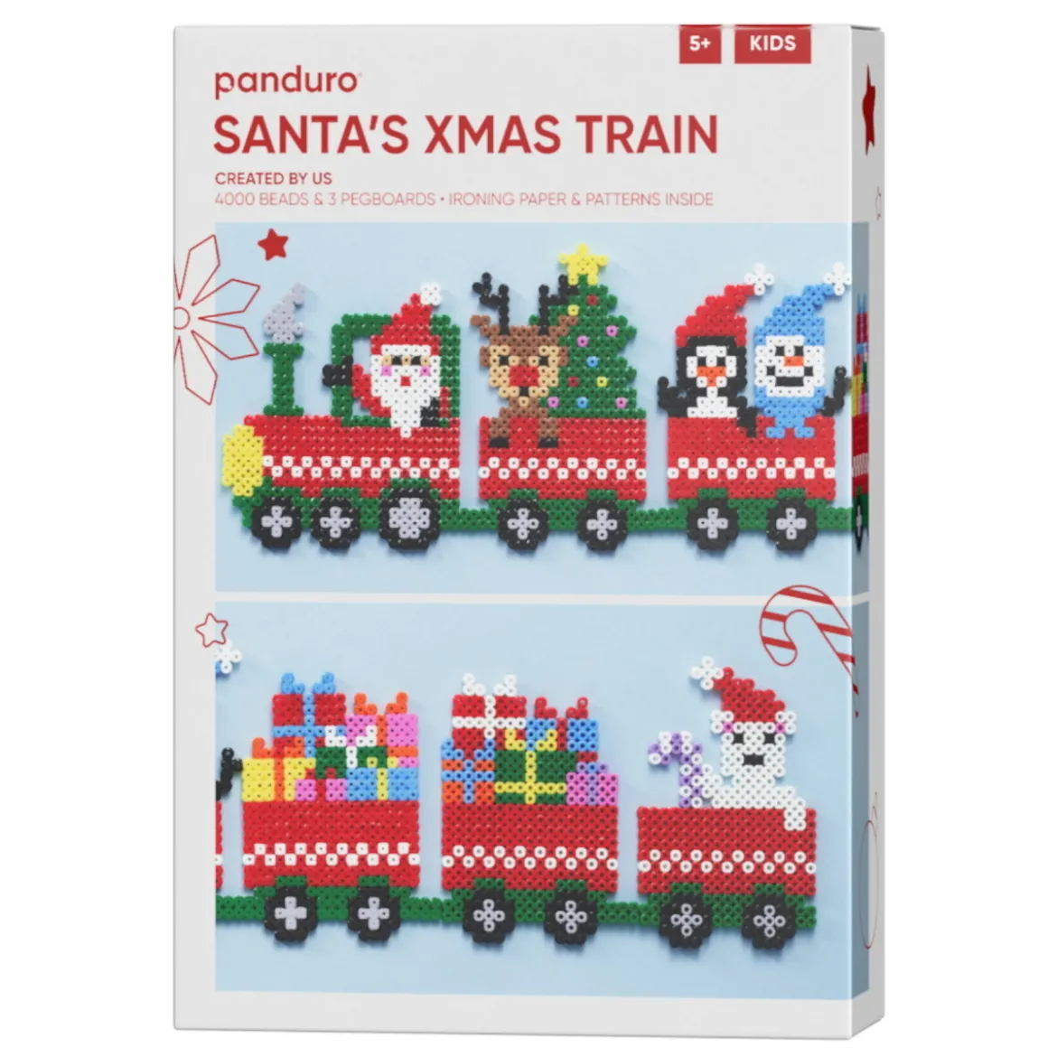 Santas Xmas Train, pärla tomtens låååånga jultåg! 58×13 cm
