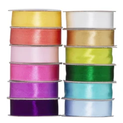 Satinband ljus 12-p 15mm × 2m