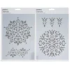 Schablon A4, 2-pack stenciler med vackra mandalor