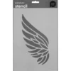 Schablon A4 , stencil med en stor vinge
