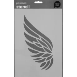 Schablon A4 , stencil med en stor vinge