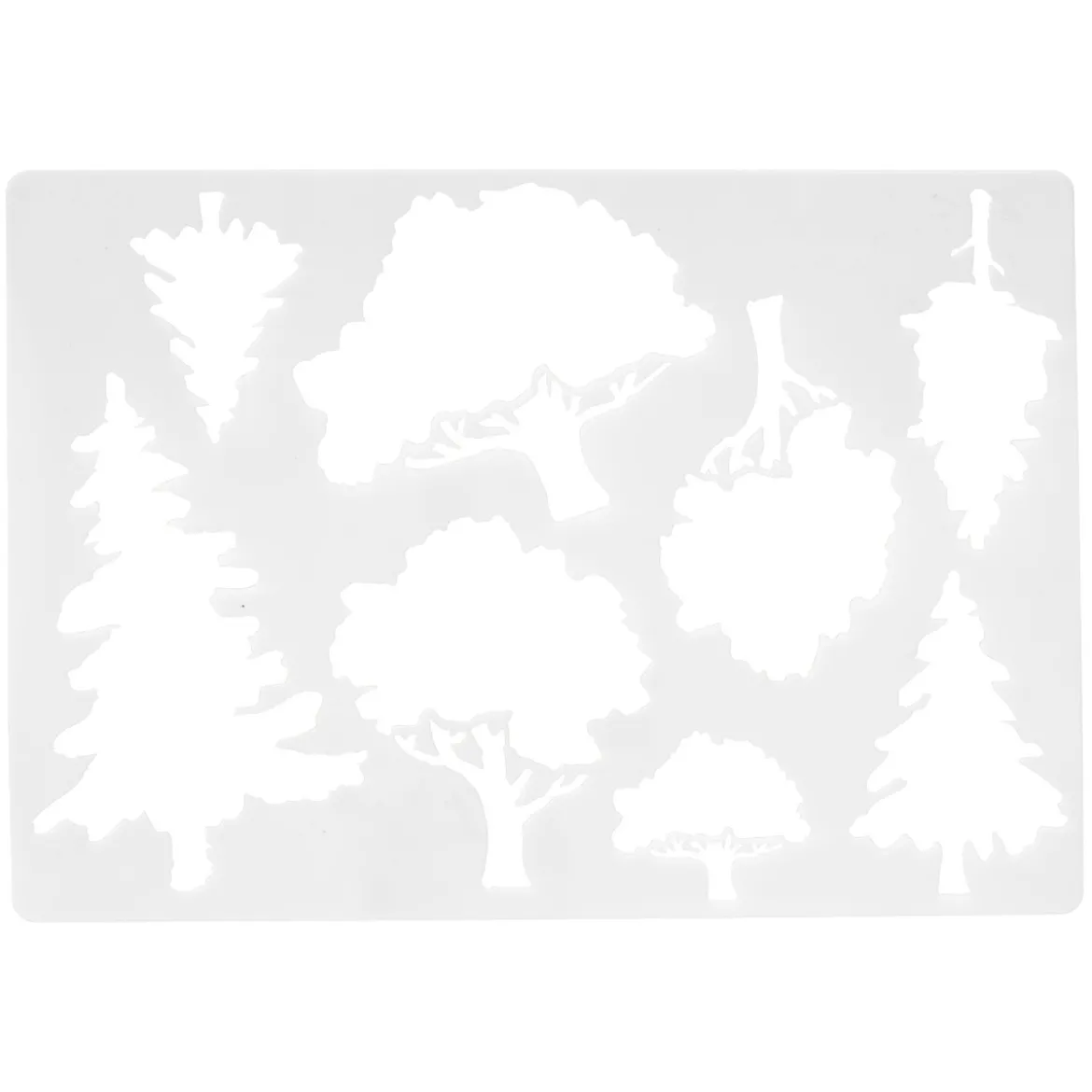 Schablon skog och natur 26,7×18,7 cm