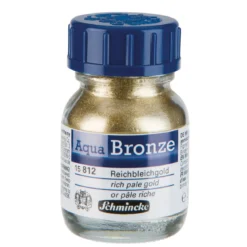 Schmincke Aqua Bronze, vattenlösligt metallicpulver 20 ml, Rich Pale Gold 15 812
