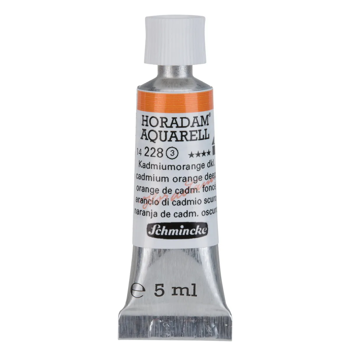 Schmincke Horadam akvarellfärg 5 ml – Cadmium orange deep 228