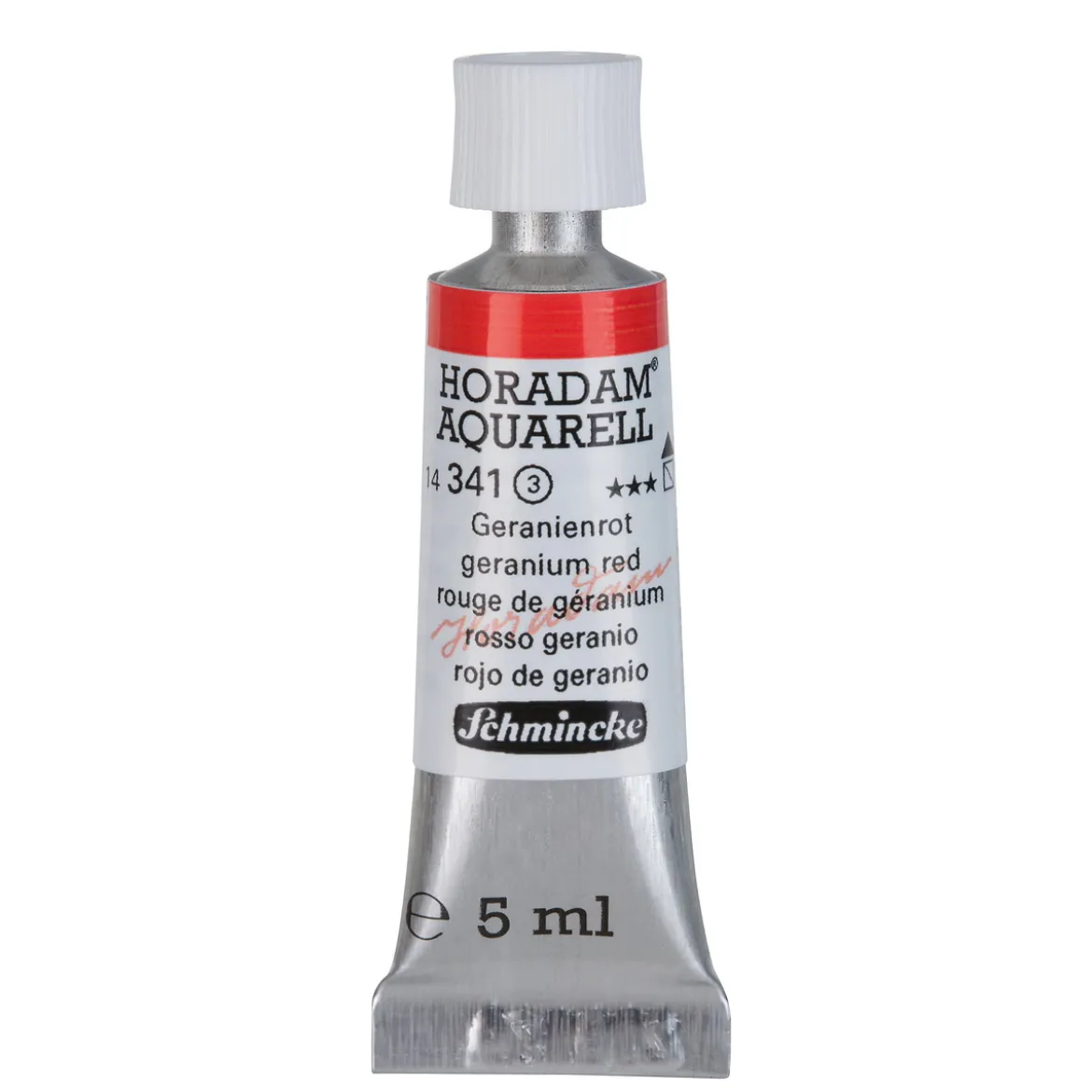 Schmincke Horadam akvarellfärg 5 ml – Geranium red 341