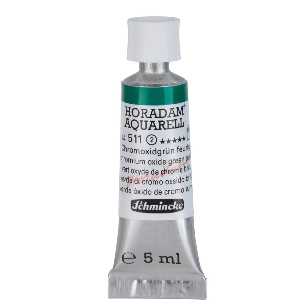 Schmincke Horadam akvarellfärg 5 ml – Chromium oxide green brilliant 511