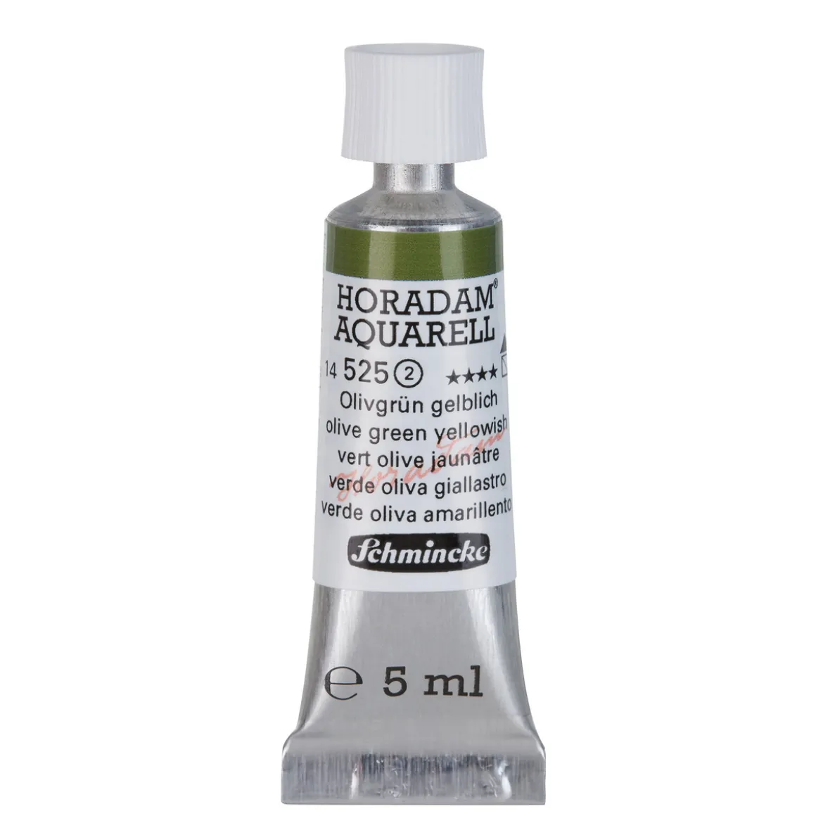 Schmincke Horadam akvarellfärg 5 ml – Olive green yellowish 525