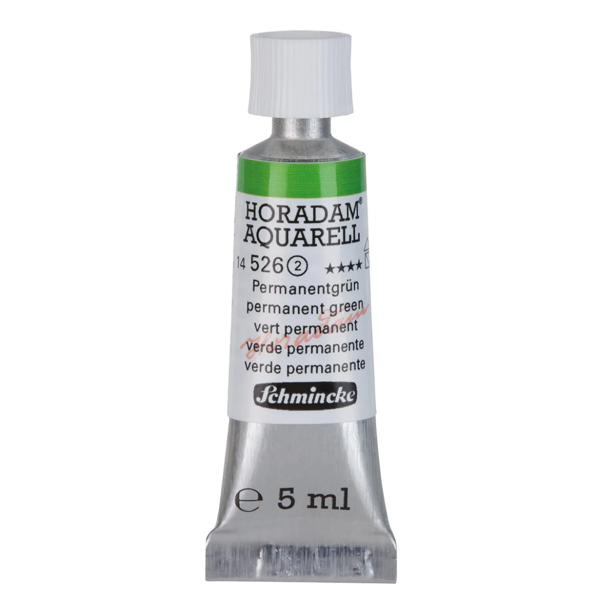 Schmincke Horadam akvarellfärg 5 ml – Permanent green 526