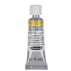Schmincke Horadam akvarellfärg 5 ml – Transparent green gold 537