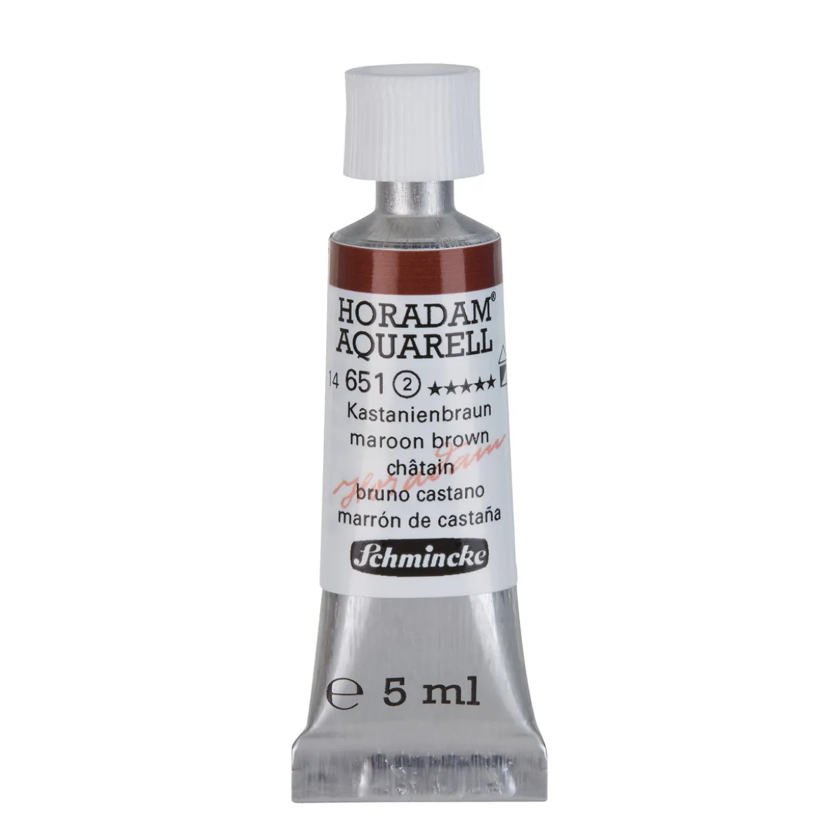 Schmincke Horadam akvarellfärg 5 ml – Maroon brown 651