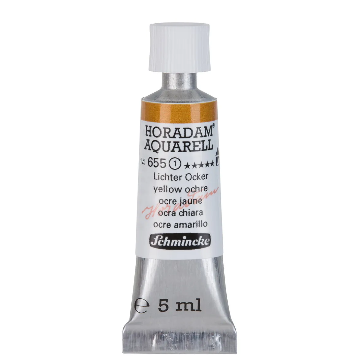 Schmincke Horadam akvarellfärg 5 ml – Yellow raw ochre 656