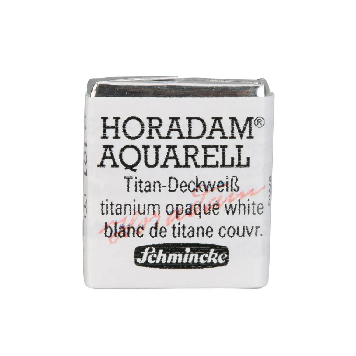 Schmincke Horadam akvarellfärg ½ kopp – Titanium opaque white 101