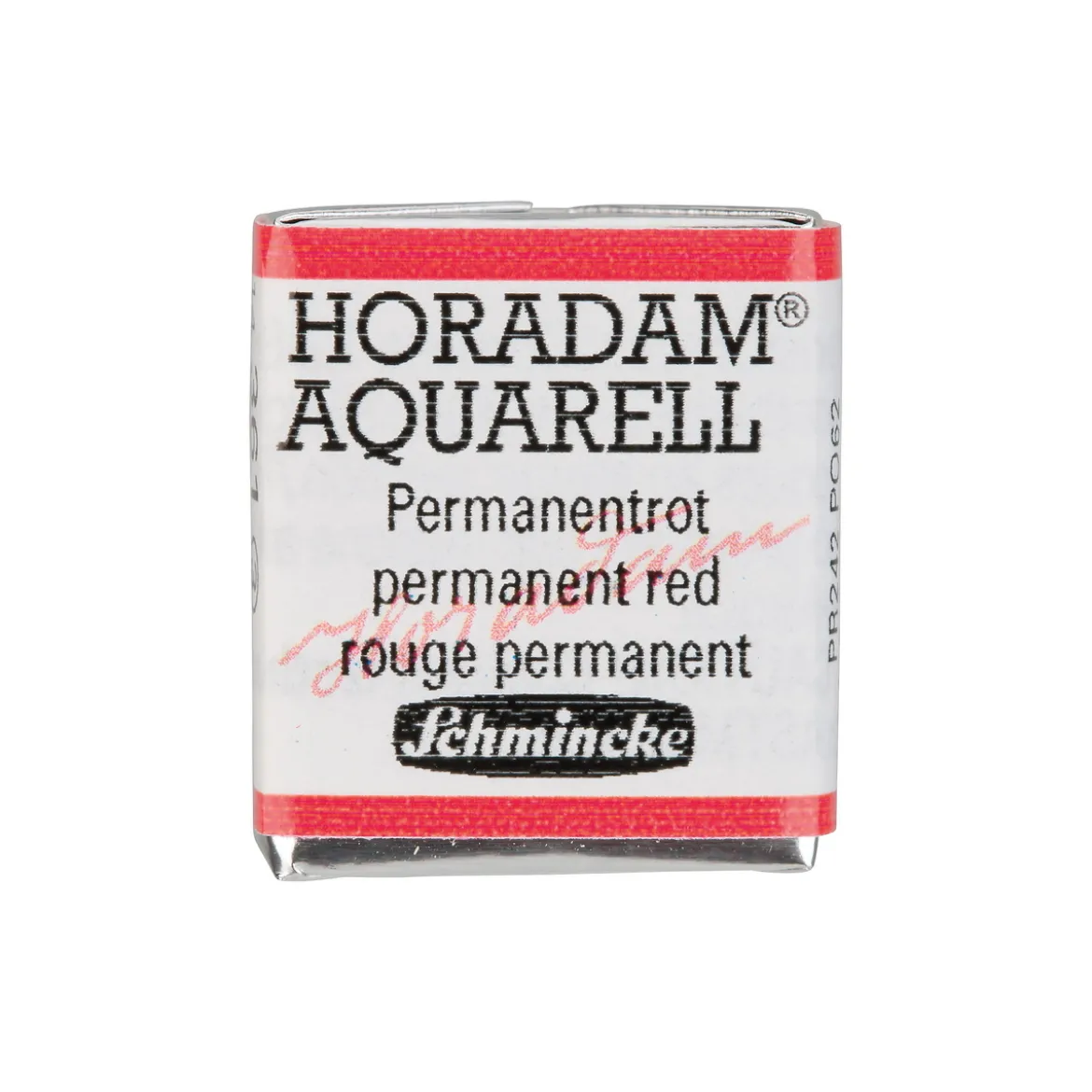 Schmincke Horadam akvarellfärg ½ kopp – Permanent red 361