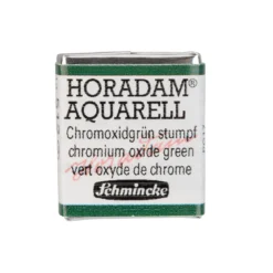 Schmincke Horadam akvarellfärg ½ kopp – Chromium oxide green 512