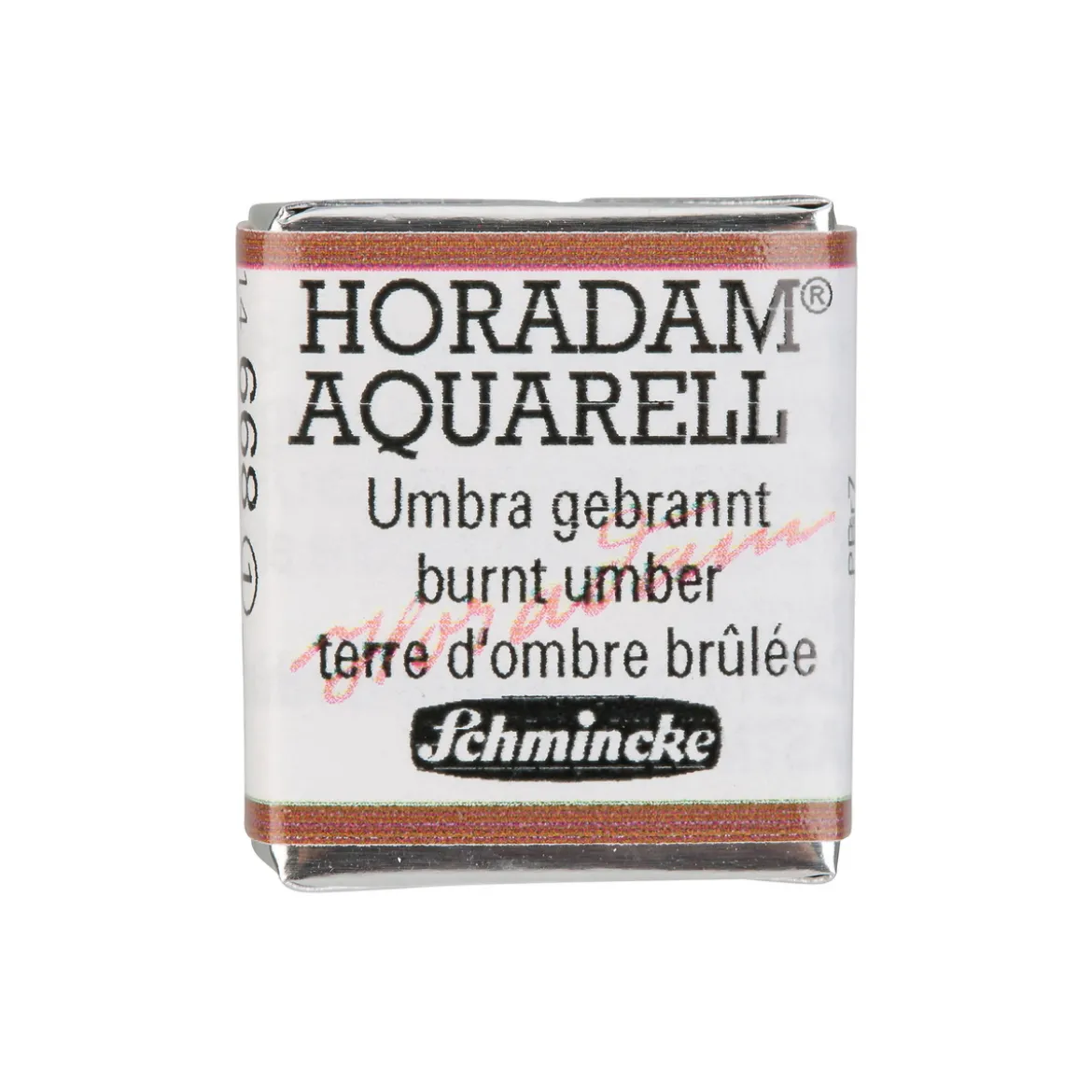 Schmincke Horadam akvarellfärg ½ kopp – Burnt umber 668