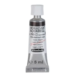 Schmincke Horadam akvarellfärg 5 ml – Ivory black 780