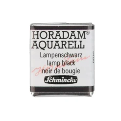 Schmincke Horadam akvarellfärg ½ kopp – Lamp black 781