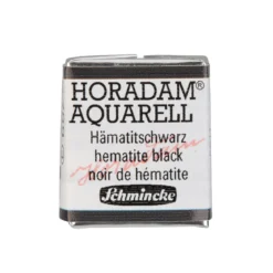Schmincke Horadam akvarellfärg ½ kopp – Hematite black 789