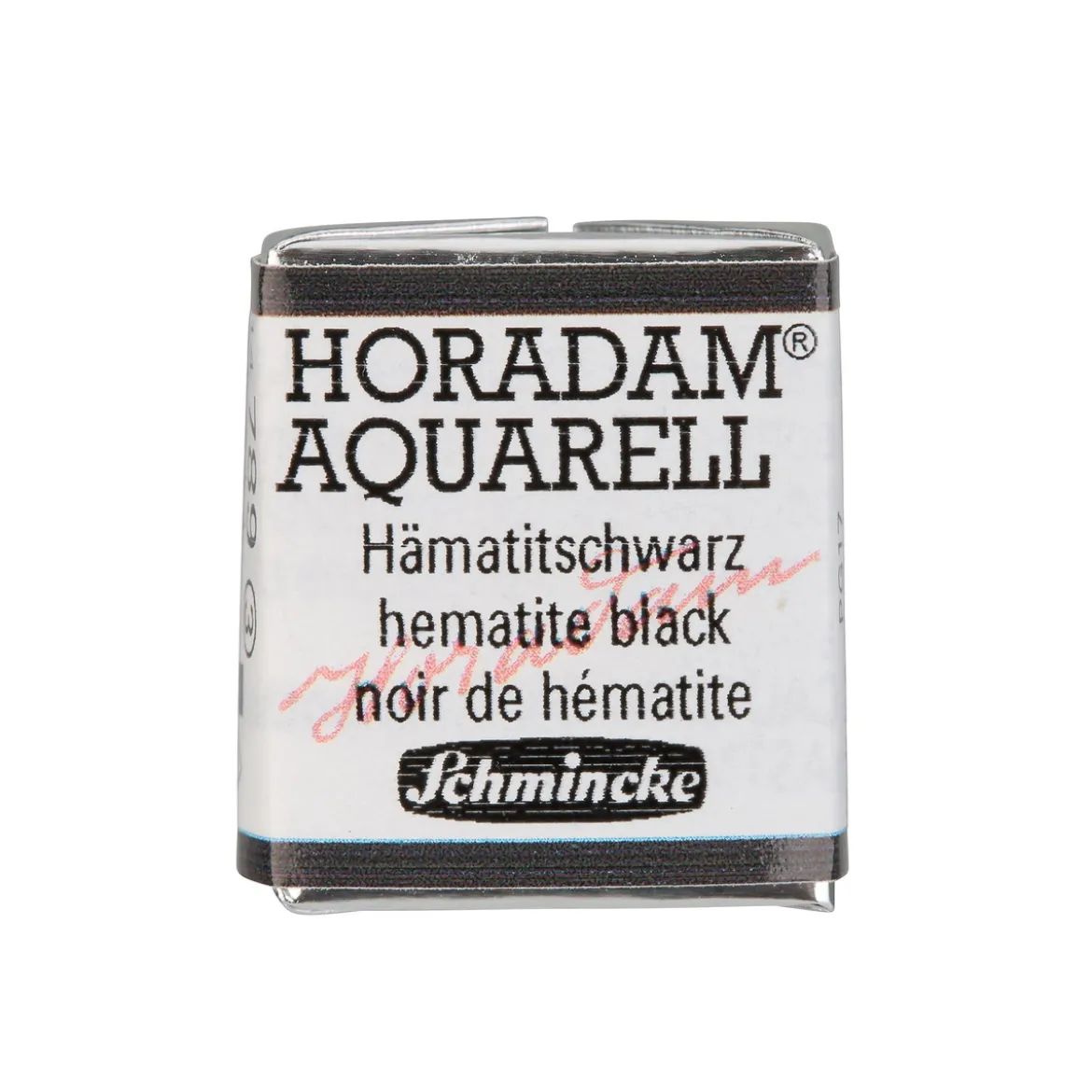 Schmincke Horadam akvarellfärg ½ kopp – Hematite black 789