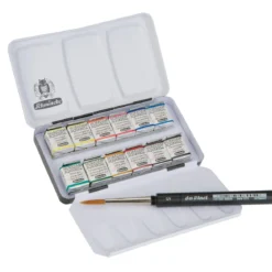 Schmincke Horadam Akvarell Metal set – 12x1/2 koppar plus pensel