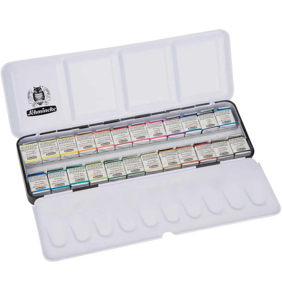 Schmincke Horadam Akvarell Metal set – 24x1/2 koppar