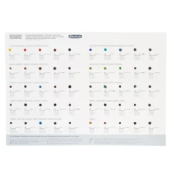 Schmincke Horadam Aquarelle Supergranulation dot card - 50 färger att prova på
