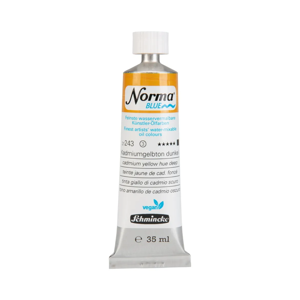 Schmincke Norma Blue vattenlöslig oljefärg 35 ml Indian yellow 21248