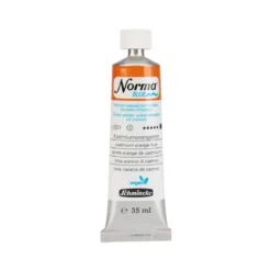 Schmincke Norma Blue vattenlöslig oljefärg 35 ml Poppy red 21304