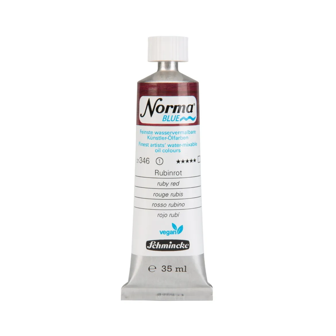 Schmincke Norma Blue vattenlöslig oljefärg 35 ml Ruby red 21346