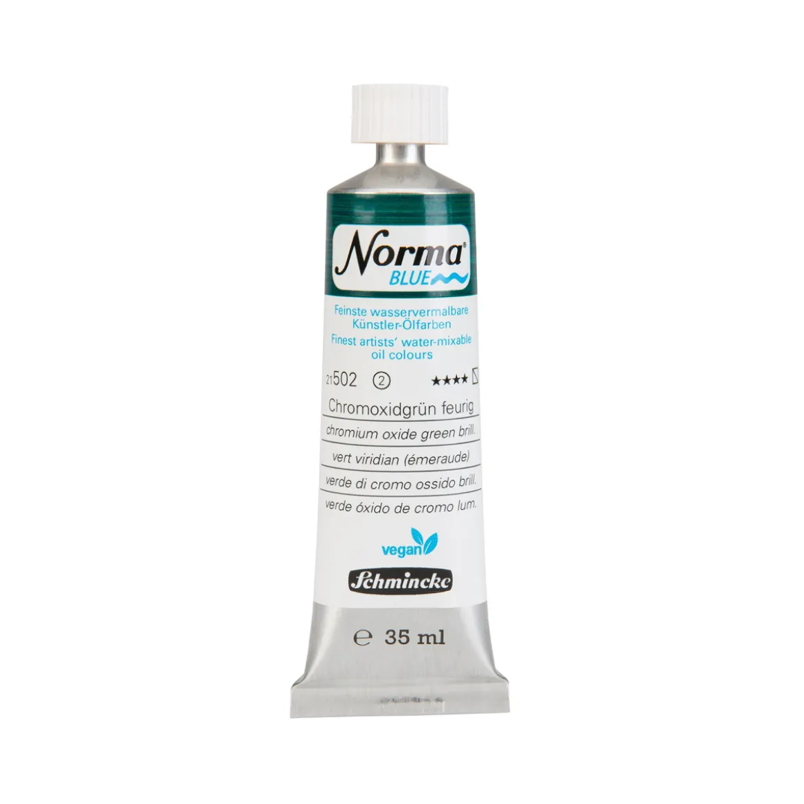 Schmincke Norma Blue vattenlöslig oljefärg 35 ml Permanent yellowish-green 21510