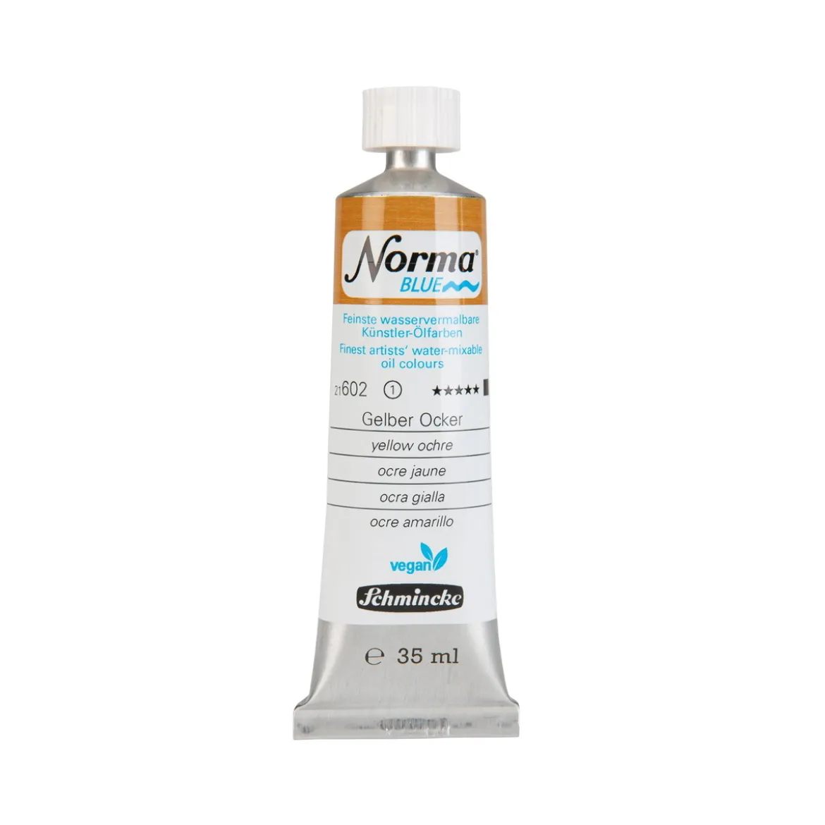 Schmincke Norma Blue vattenlöslig oljefärg 35 ml Yellow ochre 21602