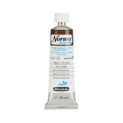 Schmincke Norma Blue vattenlöslig oljefärg 35 ml Natural burnt umber 21624