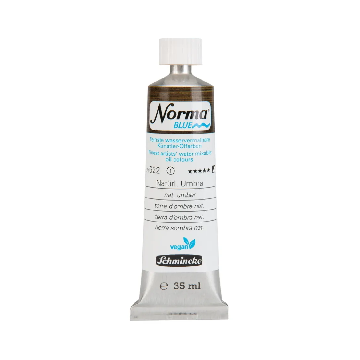 Schmincke Norma Blue vattenlöslig oljefärg 35 ml Natural umber 21622