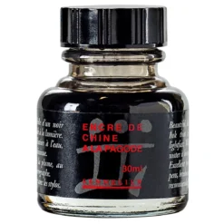 Sennelier Ink A La pagode, svart tusch / bläck 30 ml