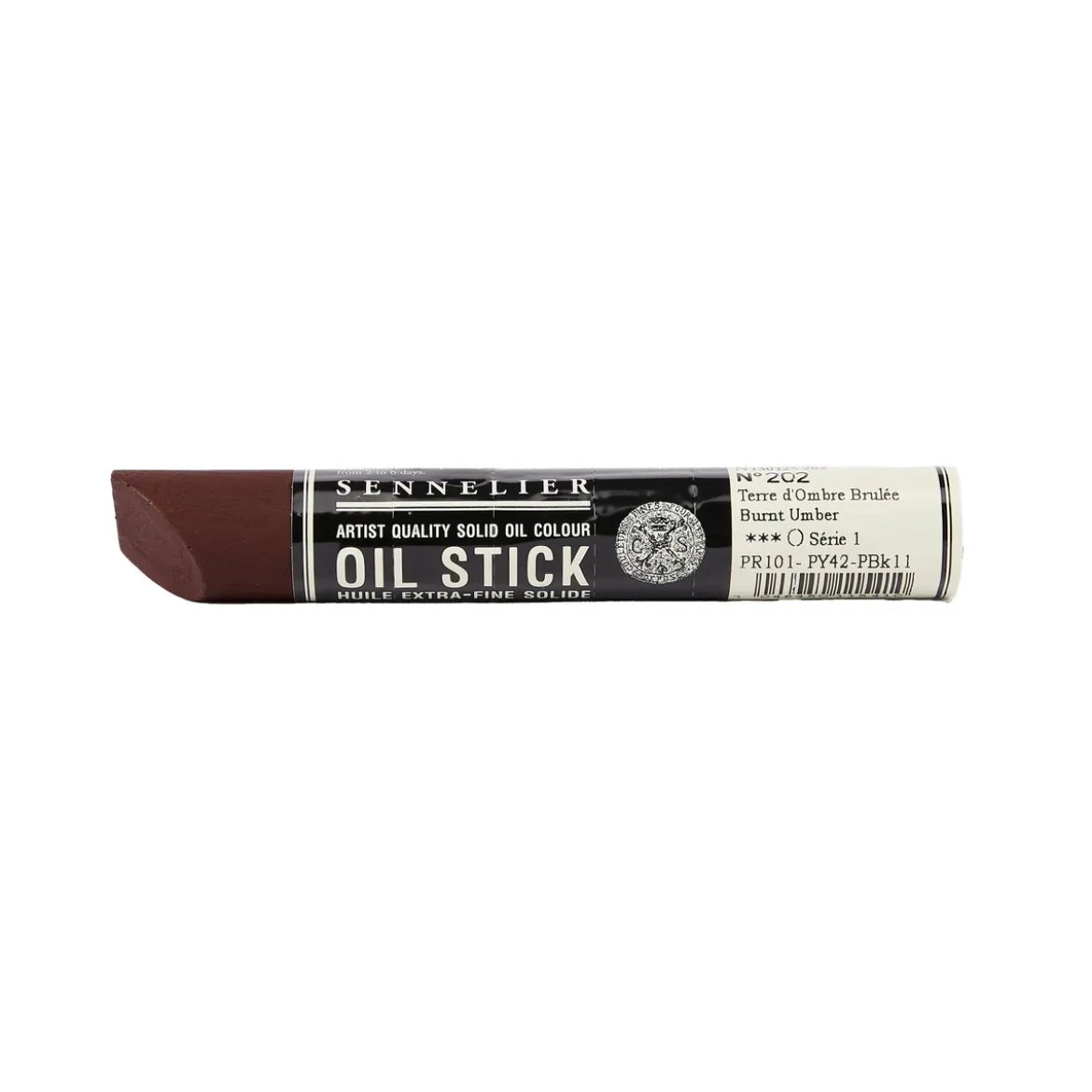 Sennelier Oil Stick 38 ml, oljefärgskrita Burnt Umber 202