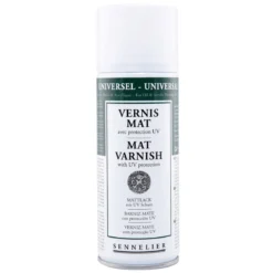 Sennelier Spray Universal Anti-UV Varnish Mat 375 ml, matt skyddande lack för oljefärg & akrylfärg