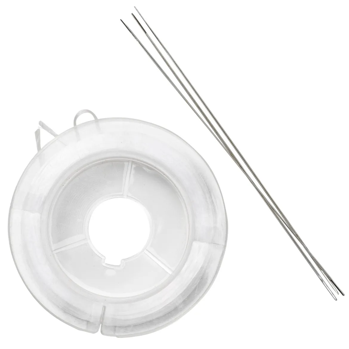 Set med 10 m elastisk smyckestråd & 3 pärlnålar för smyckestillverkning