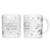 Set med 2 st. omålade muggar – BFF = Best friends forever!