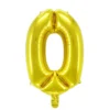 Sifferballong 0 guld 32 cm