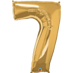 Sifferballong 7 Guld 66 cm