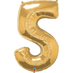 Sifferballong 8 Guld 66 cm