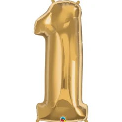 Sifferballong 1 Guld 66 cm