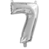 Sifferballong 7 silver 32 cm