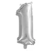 Sifferballong 8 silver 32 cm