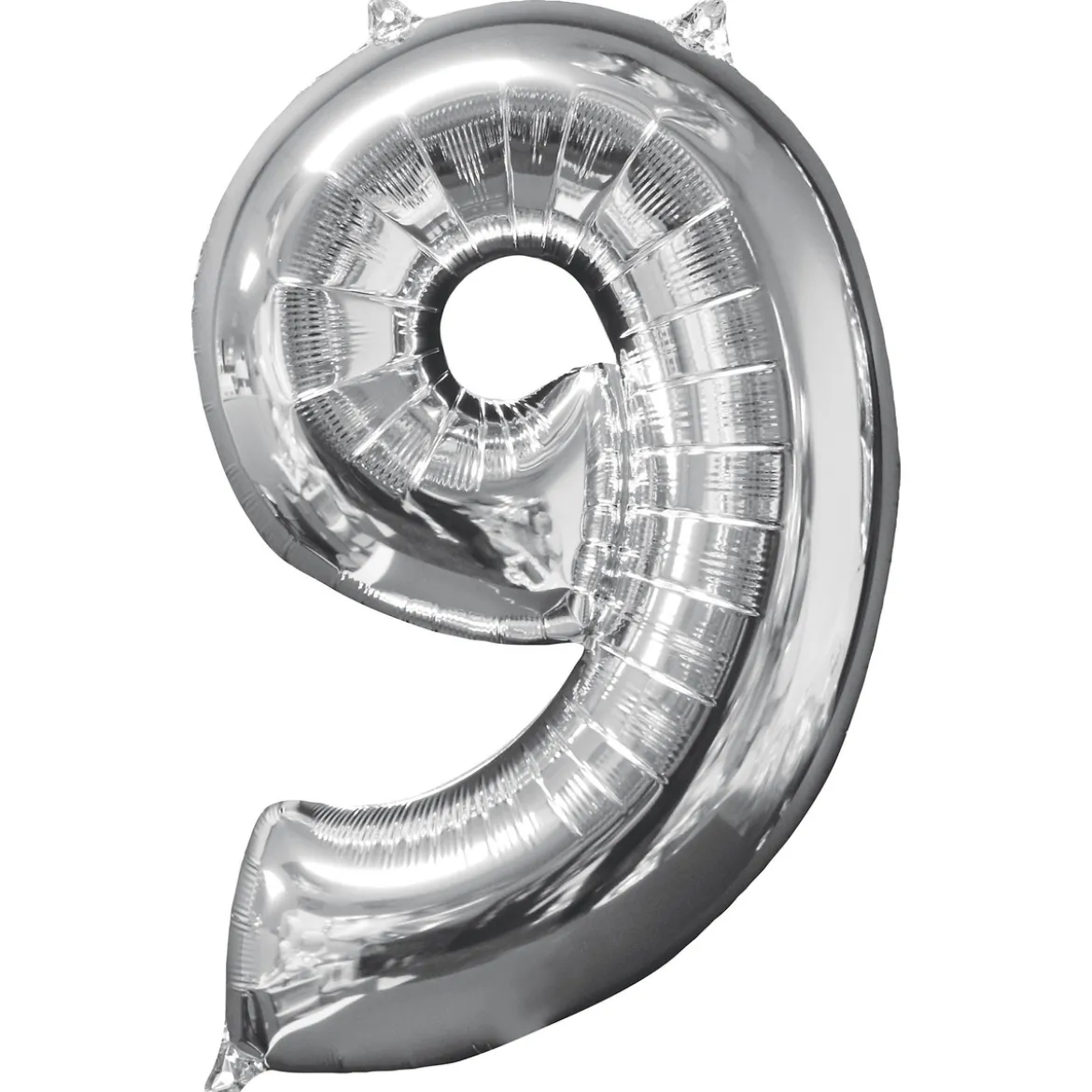 Sifferballong 9 Silver 66 cm