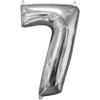 Sifferballong 7 Silver 66 cm