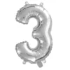 Sifferballong 3 silver 32 cm