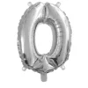 Sifferballong 0 silver 32 cm