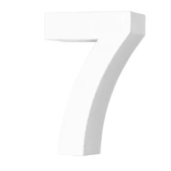 Siffra 7 papp H.17 cm