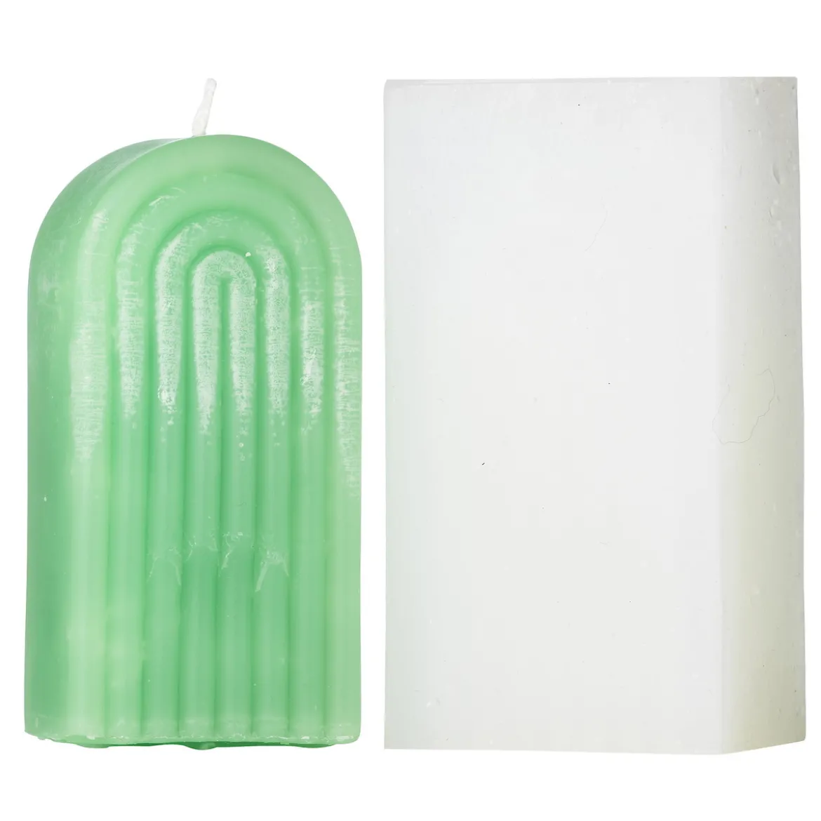 Silikonform för att gjuta ljus – båge / valv – 5,9×3,9×11,8 cm